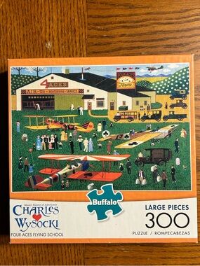 Buffalo Charles Wysocki Four Aces Flying School 300-Piece Puzzle